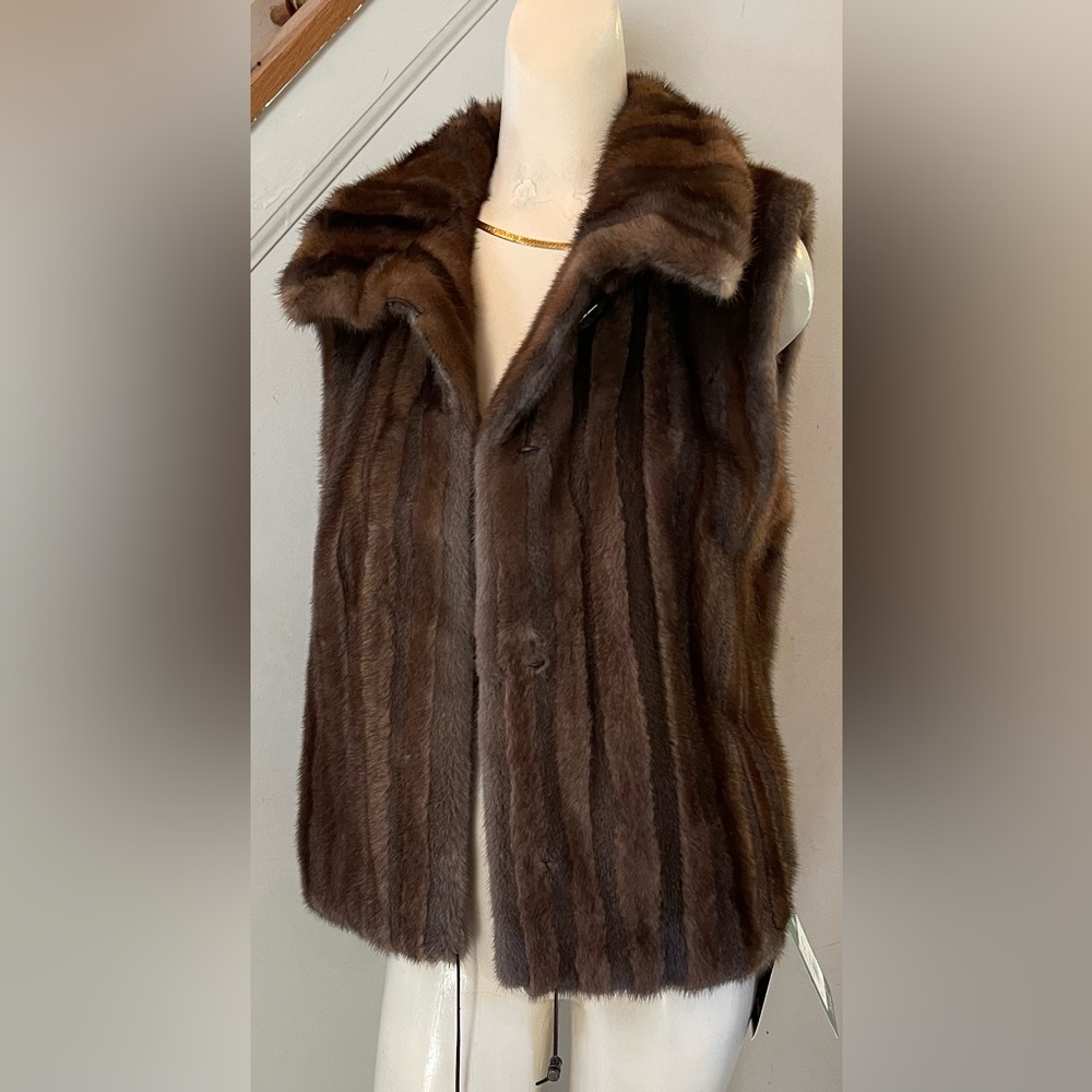 Mink fur vest NWT - Picture 3 of 10